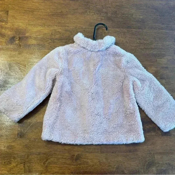 Edgehill Collection Girls pink fur coat size 2/3 - Picture 3 of 7